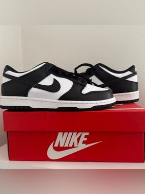 Nike Kids Black and White Low-Top Sneakers